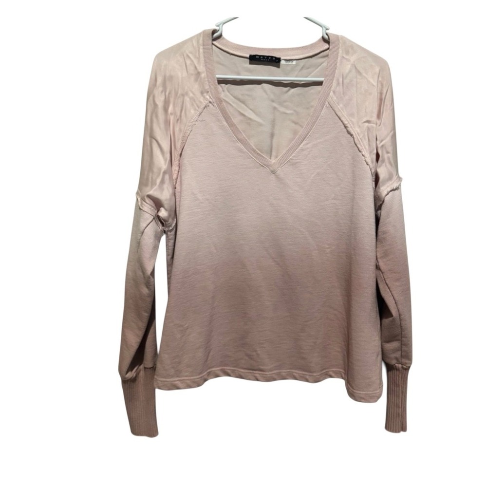 Maven‎ West Soft Pink V-Neck Blouse